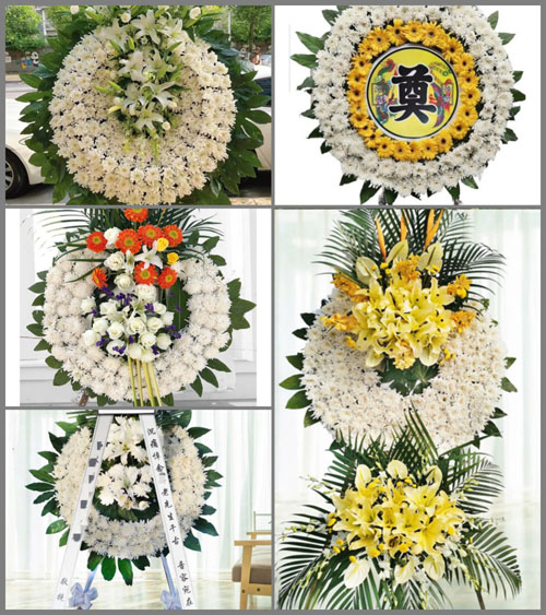 上海青浦区香花桥街道新姚村花圈速递